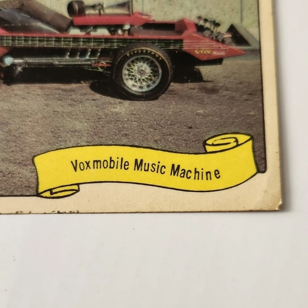 VINTAGE 1974/75 Fleer Kustom Cars George Barris Voxmobile Sticker Decal GOOD